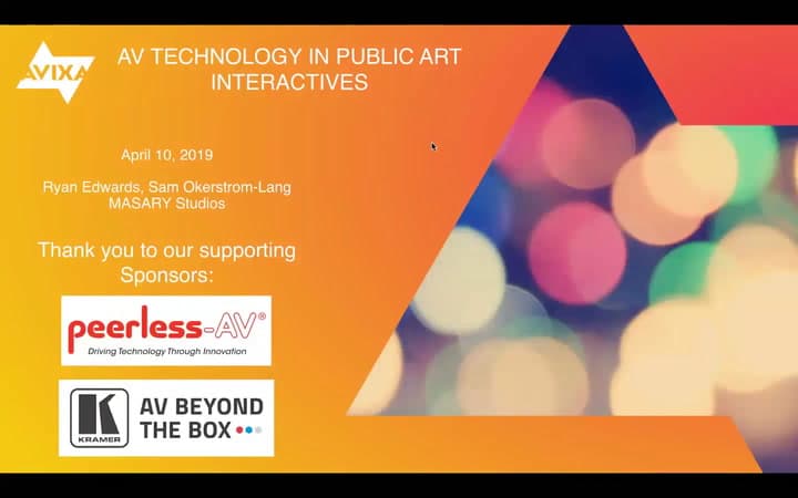 AV Technology in Public Art Interactives